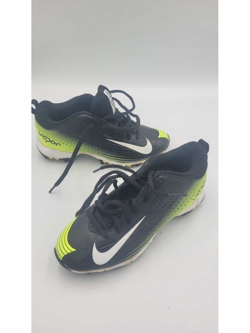 Nike Vapor black volt cleats